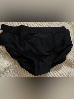 Swimsuits For All Black High-Waist Swim Briefs